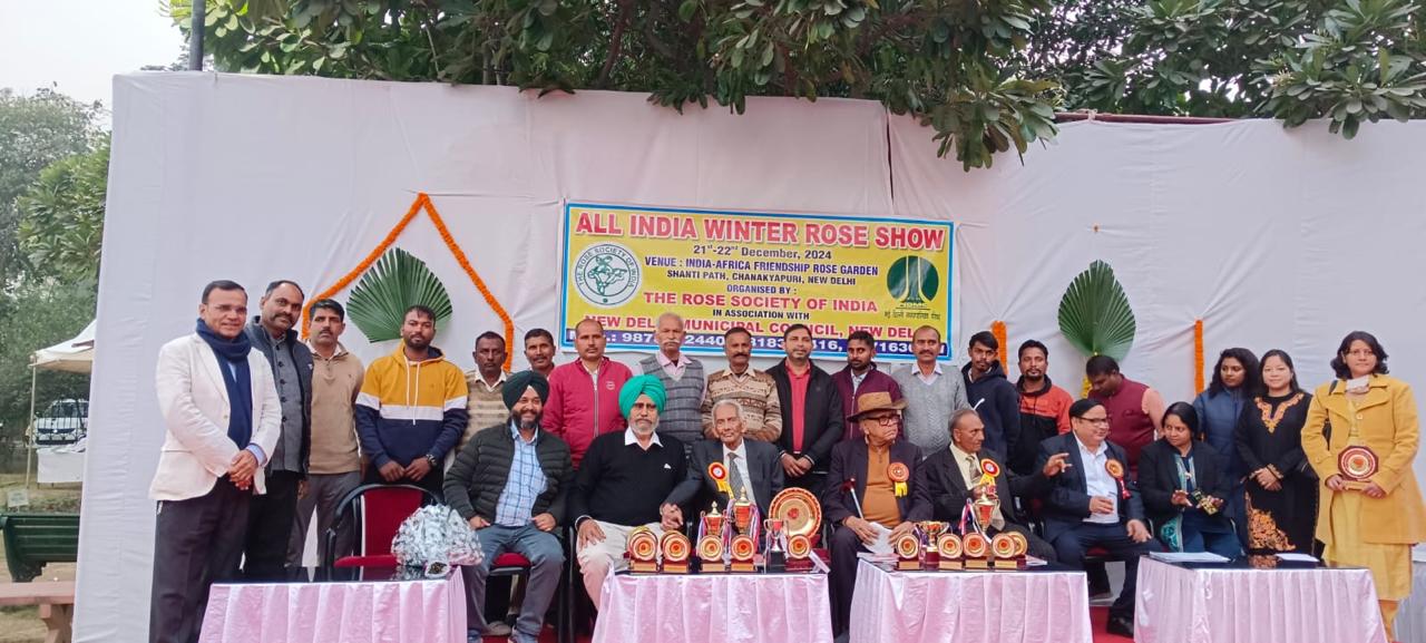 PGIMER Chandigarh Shines at All India Winter Rose Show 2024 with Record-Breaking Wins of 58 Awards